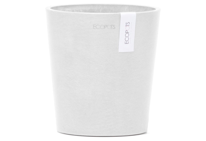 Ecopots Κασπώ Morinda Λευκό Φ14,20x16cm