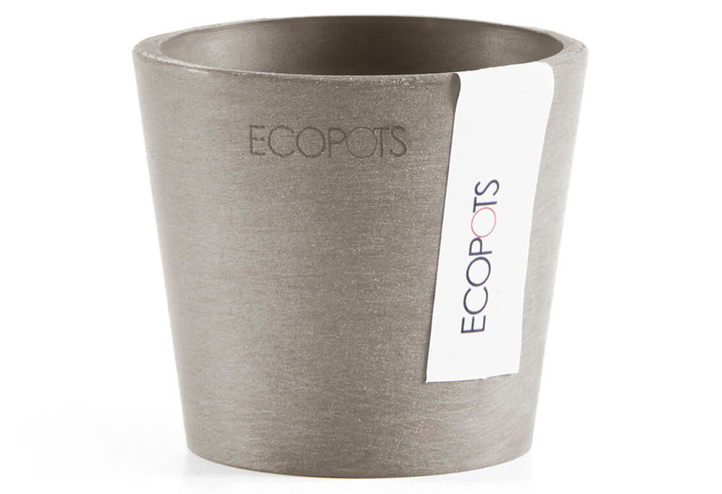 Ecopots Κασπώ Amsterdam Mini Taupe Φ8x7cm