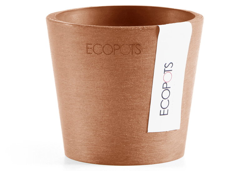 Ecopots Κασπώ Amsterdam Mini Τερακότα Φ8xΥ7cm