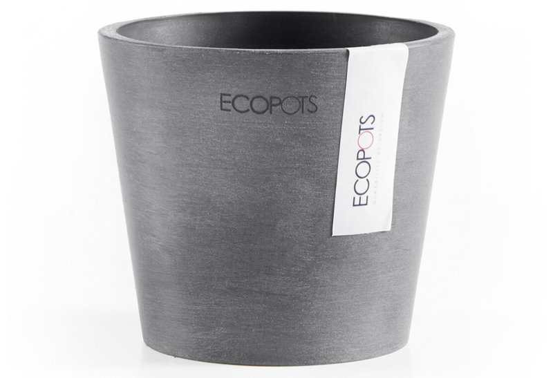 Ecopots Κασπώ Amsterdam Mini Γκρι Φ10.5x9.2cm