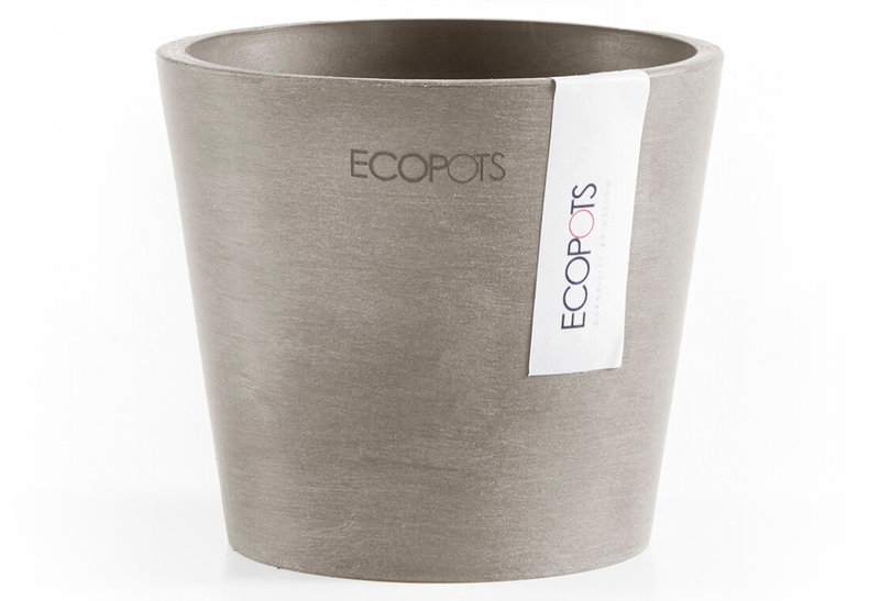 Ecopots Κασπώ Amsterdam Mini Taupe Φ10.5x9.2cm