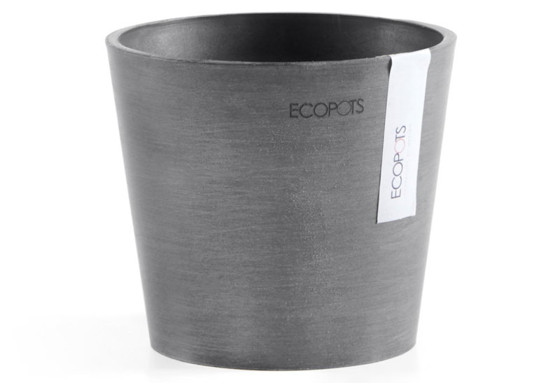 Ecopots Κασπώ Amsterdam Mini Γκρι Φ13xΥ11.4cm