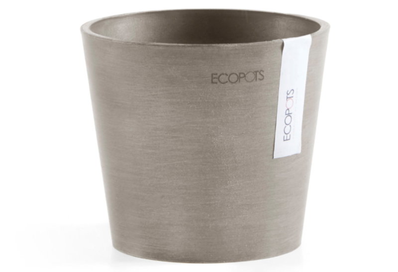 Ecopots Κασπώ Amsterdam Mini Taupe Φ13x11.4cm