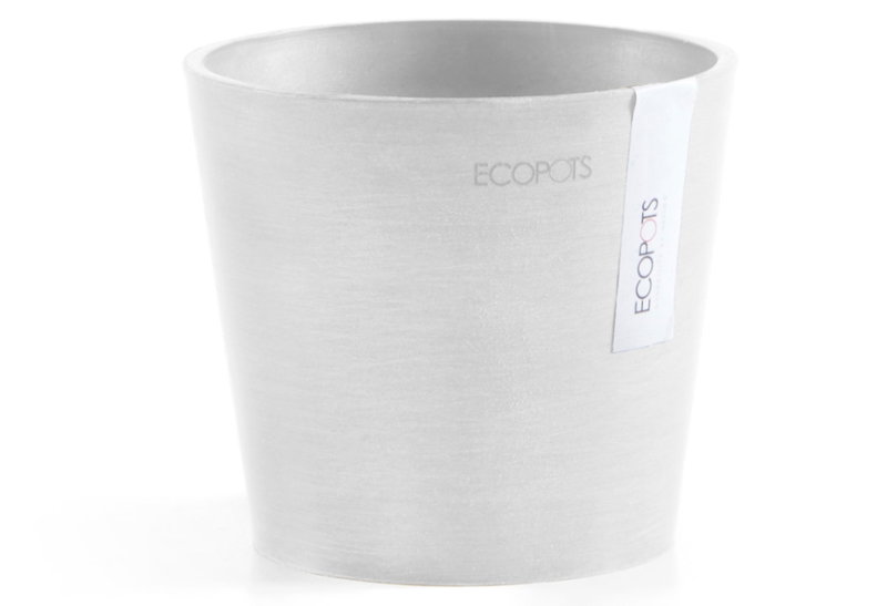 Ecopots Κασπώ Amsterdam Mini Λευκό Φ13x11.4cm