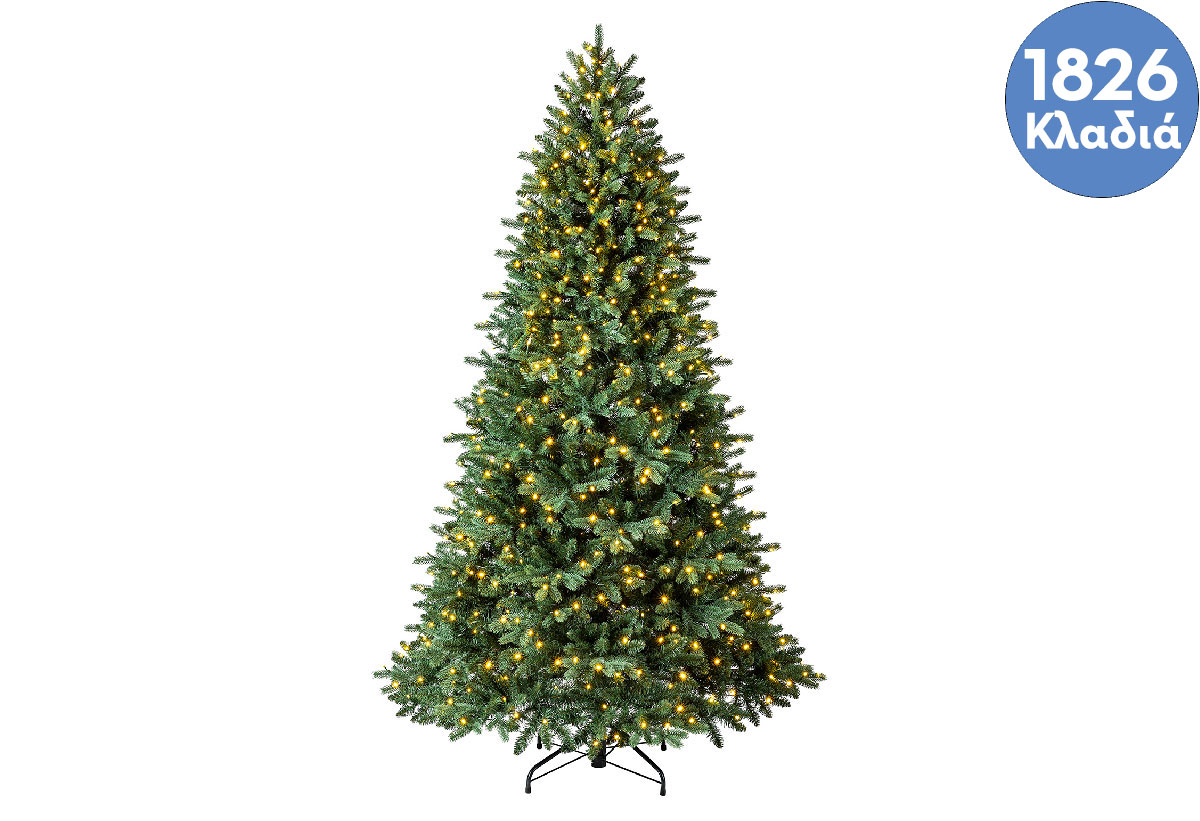 Χριστουγεννιάτικο Δέντρο Prelit 700LED Evergreen Morgan Spruce 210cm