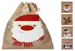 Χριστουγεννιάτικος Σάκος για Δώρα 36cm σε Διάφορα Σχέδια