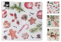 Χριστουγεννιάτικο Σετ Χαρτοπετσέτες 16τμχ 33x33cm σε 3 Σχέδια