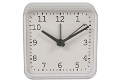 Αναλογικό Ρολόι-Ξυπνητήρι Ostaria Πλαστικό Λευκό
