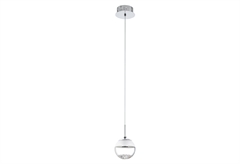 Κρεμαστό Φωτιστικό Eglo Montefio Ενσωματωμένο LED 110cm Διάφανο