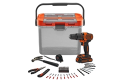 Σετ Black&Decker BCKSB05-QW Κρουστικό Δραπανοκατσάβιδο 18V με 44 Αξεσουάρ & Θήκη