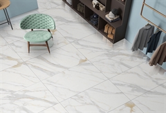 Πλακάκι Δαπέδου Πορσελανάτο Golden Strom 60x120cm Λευκό