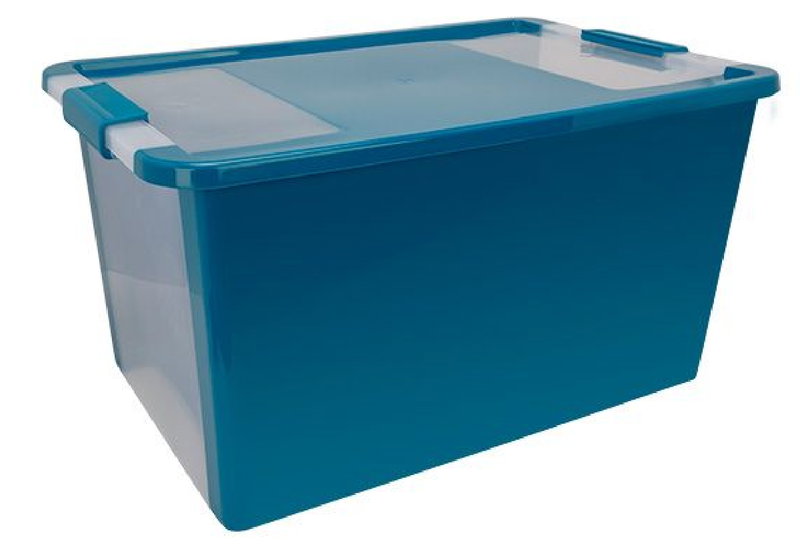 Κουτί Αποθήκευσης Πλαστικό Curver Bi-Box Keter M55xΠ35xΥ28cm 40lt Πετρόλ
