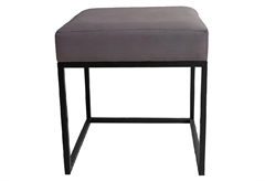 Σκαμπώ Cubik 40x40x44 Γκρι/Μαύρο