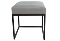 Σκαμπώ Cubik 40x40x44 Μπεζ/Μαύρο