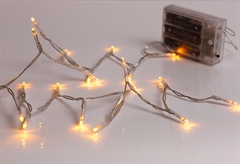 Λαμπάκια Μπαταρίας 20LED Mini Πολύχρωμα με Διαφανή Καλώδιο