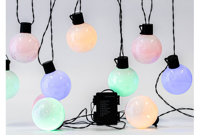 Χριστουγεννιάτικα Λαμπάκια 10LED Μπαταρίας Jingle Joy Lights Πολύχρωμο 450cm