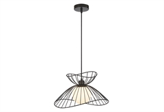 Κρεμαστό Φωτιστικό Viokef Belinda Ε27 150cm Μαύρο
