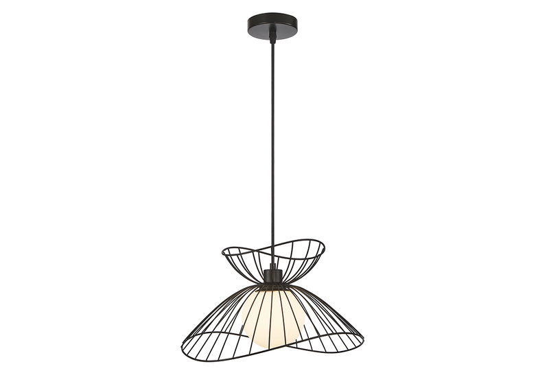 Κρεμαστό Φωτιστικό Viokef Belinda Ε27 150cm Μαύρο