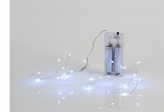 Χριστουγεννιάτικα Λαμπάκια Mini 80LED Μπαταρίας Jingle Joy Lights Ψυχρό Λευκό 790cm