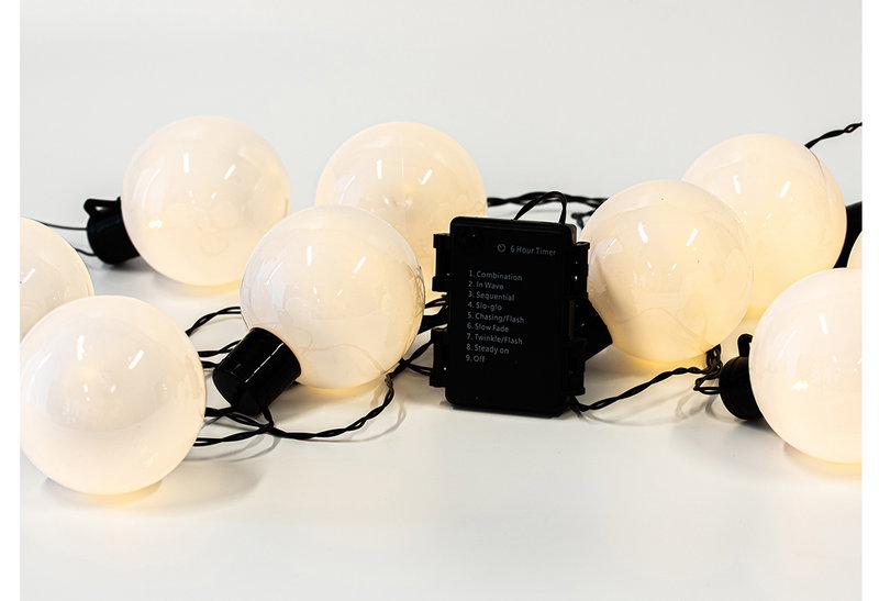 Χριστουγεννιάτικα Λαμπάκια 10LED Μπαταρίας Jingle Joy Lights Θερμό Λευκό 450cm