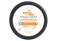 Κάλυμμα Τιμονιού Cartech Simple & Nice Φ38cm Μαύρο/Γκρι