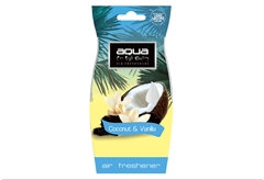 Αρωματικό Αυτοκινήτου Καρτέλα Aqua Air Fresheners Vanilla Coconut
