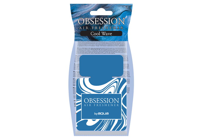 Αρωματικό Αυτοκινήτου Καρτέλα Aqua Air Fresheners Obsession Drop Cool Wave