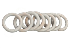 Κρίκοι για Κουρτινόξυλο Φ28mm με Γαντζάκια Γκρι 10τμχ