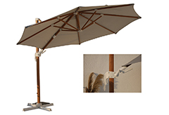 Ομπρέλα Κήπου Nattera Sapphire Κρεμαστή Φ350x260cm
