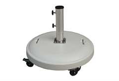 Nattera Βάση Ομπρέλας Φ60x45.5cm 50kg για Άξονα 38-48-58mm Λευκή