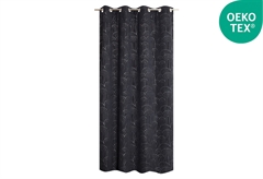 Κουρτίνα JBY Creation Agueda 240x135cm Μαύρη με Τρουκς