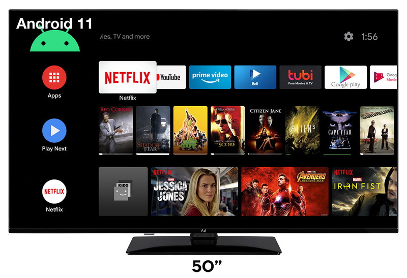 F&U FLA5021UH 4K UHD Smart Τηλεόραση 50"