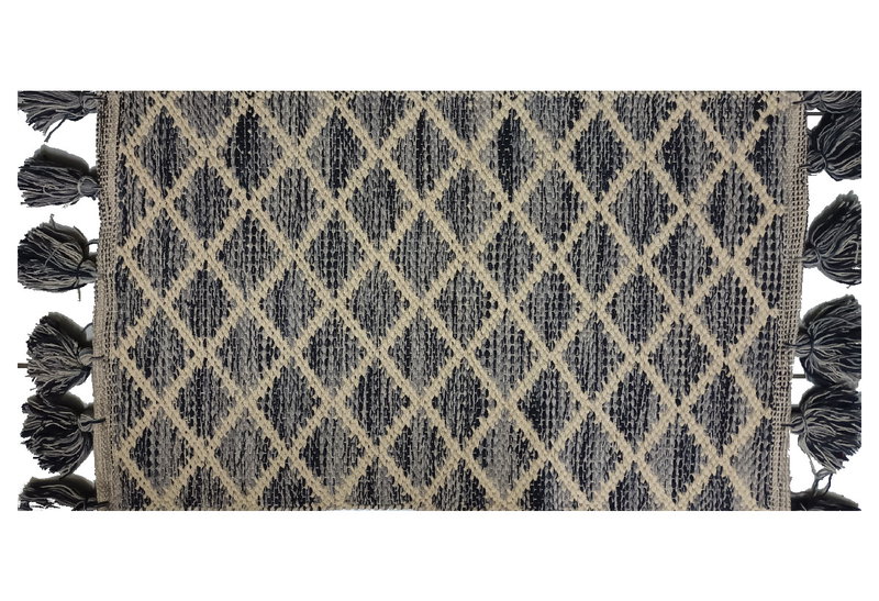 Χαλάκι Dizas Υφαντό 80x50cm Γκρι
