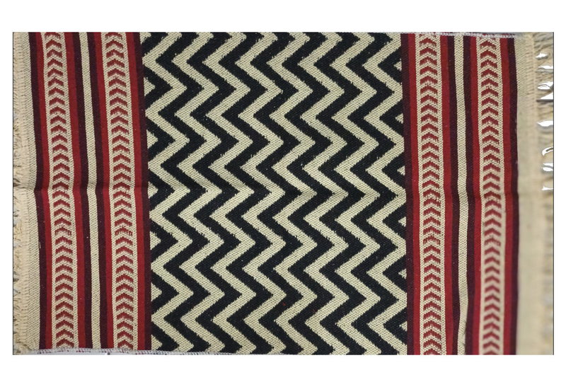Χαλάκι Dizas Lara 90x60cm Κόκκινο Μαύρο