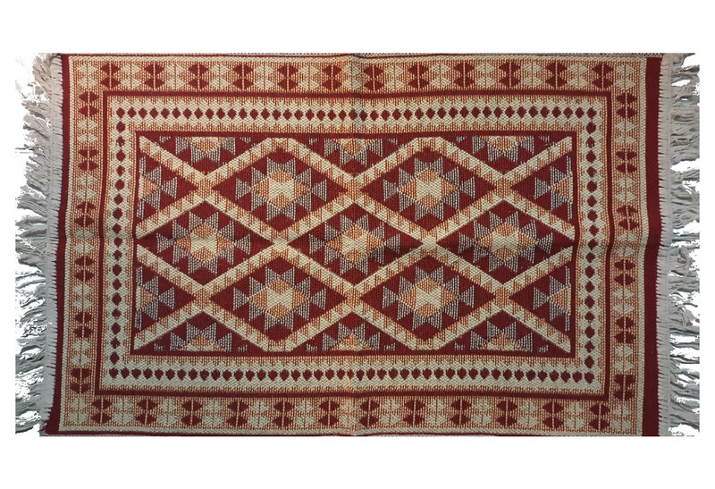 Χαλάκι Dizas Lara 90x60cm Κόκκινο Ροζ
