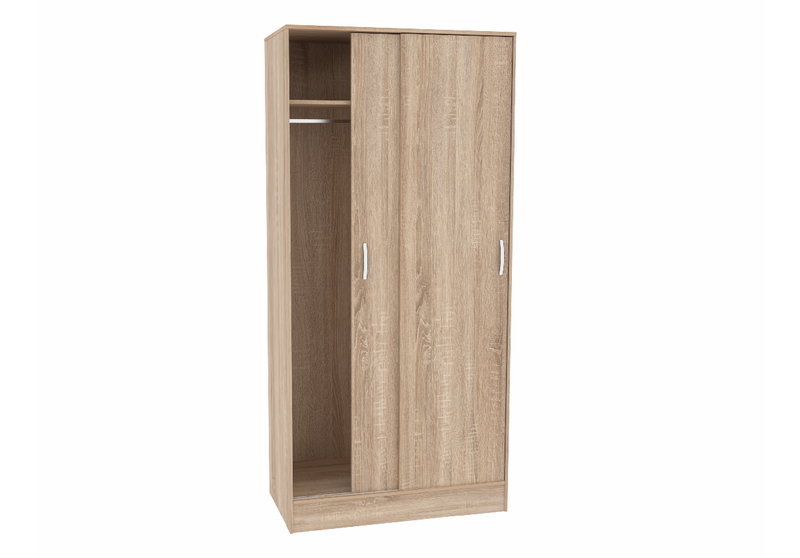 Ντουλάπα Ρούχων Δίφυλλη Συρόμενη Kitwood Skyros Μ93xΠ55xΥ180cm Σονόμα