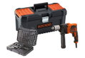 Σετ Black&Decker BEH850KA32-QS Κρουστικό Δράπανο 850W με 32 Αξεσουάρ & 16 Εργαλεία σε Θήκη Μεταφόρας