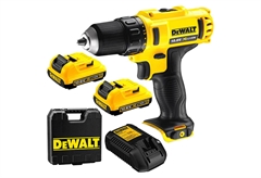 Σετ Dewalt Επαναφορτιζόμενο Δραπανοκατσάβιδο DCD710D2-QW 10.8V με 2 Μπαταρίες & Θήκη & Ταχυφορτιστή