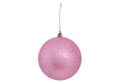 Σετ Μπάλες Πλαστικές Glitter Ροζ Φ10cm 2τμχ