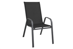 Πολυθρόνα Κήπου Nattera Sling Ανθρακί Μ53xΠ73xΥ93cm