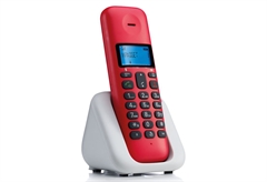 Motorola T301 Τηλέφωνο Ασύρματο Κόκκινο