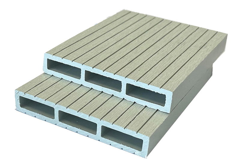 Showood Τάβλα Περίφραξης WPC Γραμμωτή Λευκό/Μπεζ 360x12cm