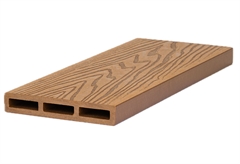 Showood Τάβλα Περίφραξης WPC 3D Wood Καφέ Ανοιχτό 360x12cm