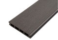 Showood Τάβλα Deck WPC Γραμμωτή Γκρι Σκούρο 360x14.6cm