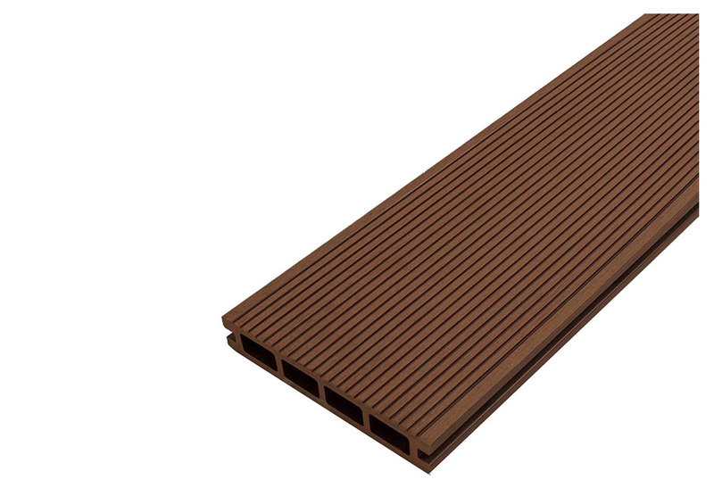 Showood Τάβλα Deck WPC Γραμμωτή Καφέ Ανοιχτό 360x14.6cm
