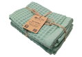 Ionion Mini Waffle Σετ Πετσέτες Κουζίνας 30x30cm Πράσινο Ανοιχτό 3τμχ