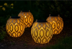 Nattera Ηλιακό Φωτιστικό Φανάρι LED Ροζ Μ16xΠ16xΥ15cm