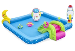Bestway Beach Little Astronaut Play Πισίνα Παιδική Μ228xΠ206xΥ84cm
