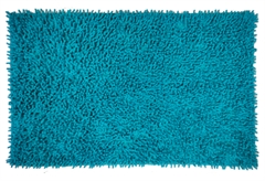 Χαλάκι Μπάνιου Homefit Shaggy 80x50cm Τυρκουάζ