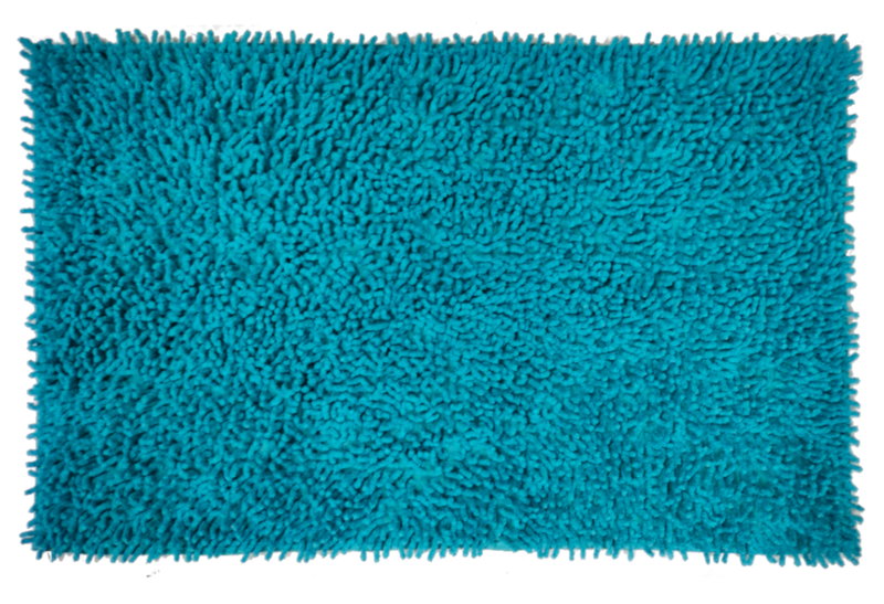 Χαλάκι Μπάνιου Homefit Shaggy 80x50cm Τυρκουάζ